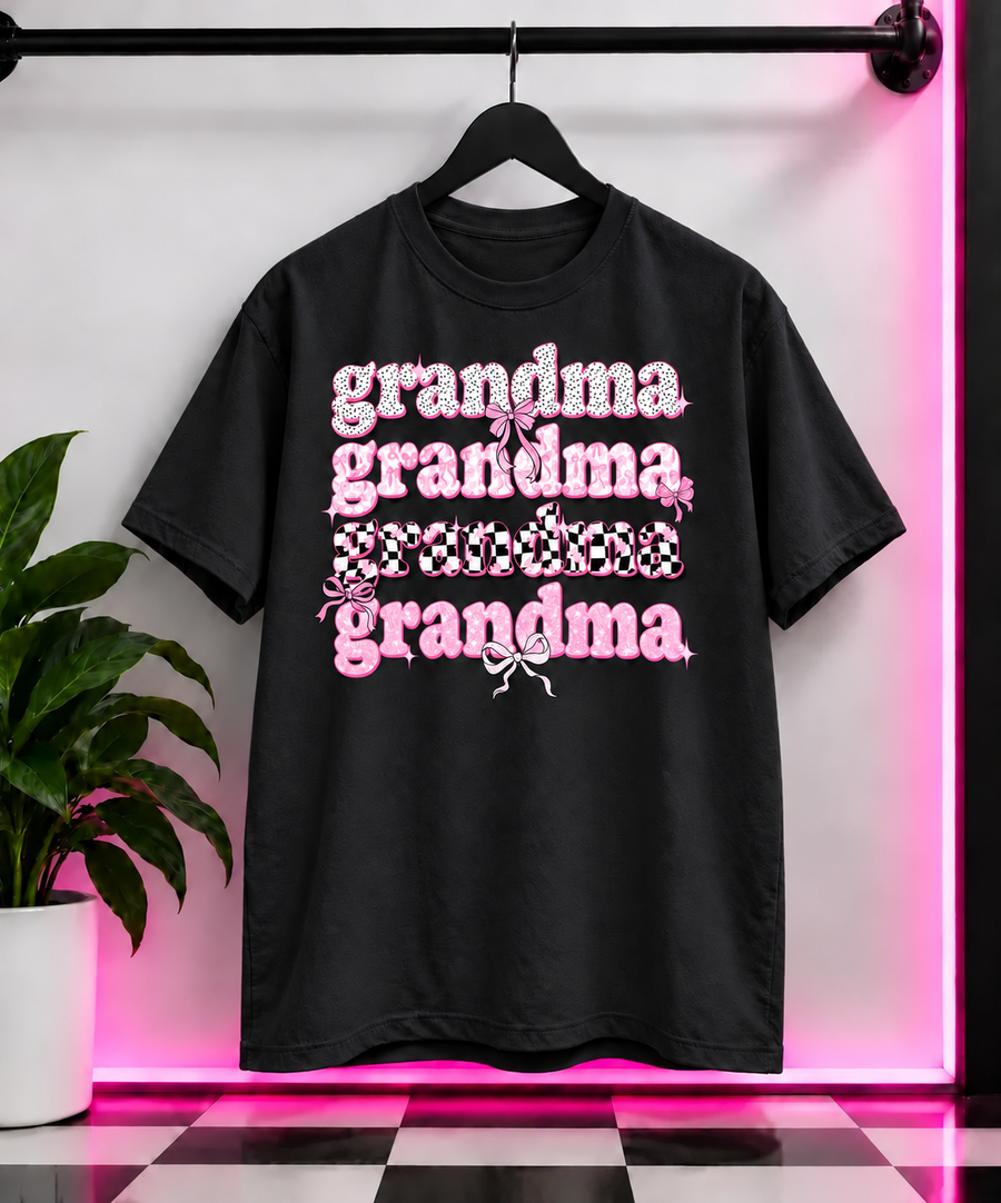 
Grandma Stacked Bows T-Shirt